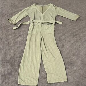 Zara Light Green Jumpsuit